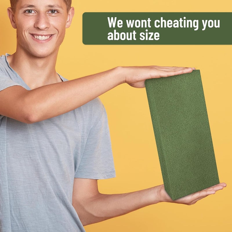 Max Shape Floral Foam Blocks Large 9 Inch,Wet Floral Foam Bricks,Pack 6 of Floral Foam for Artificial Flowers and Wedding Holiday Decorations (6) - Image 2